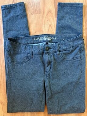 American Eagle Outfitters Dark Gray Women's Cotton Jegging 4